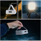 Lampe solaire LED rechargeable de camping à suspendre