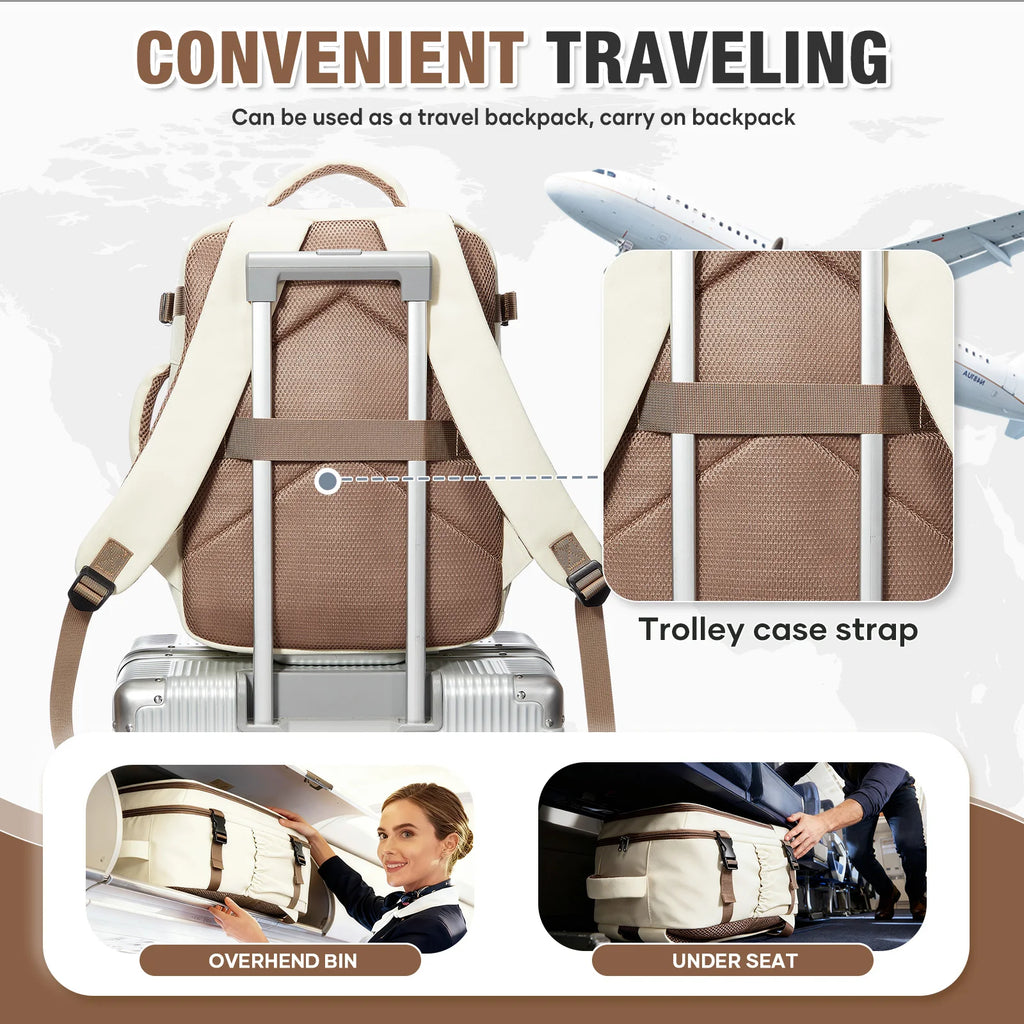 Mochila Unisex Viaje Gran Capacidad Laptop 15.6" Negocios