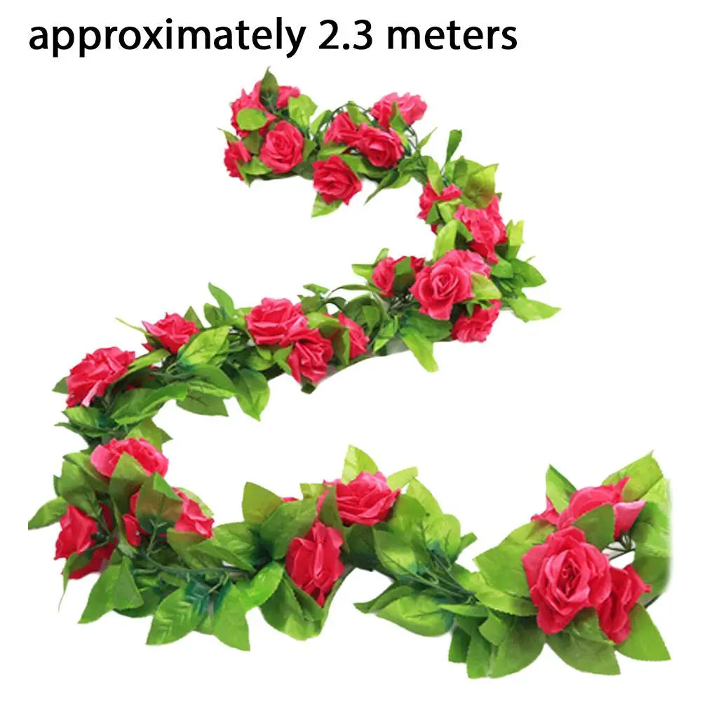 Guirnalda de Rosas Artificiales 230cm Decoración Bodas