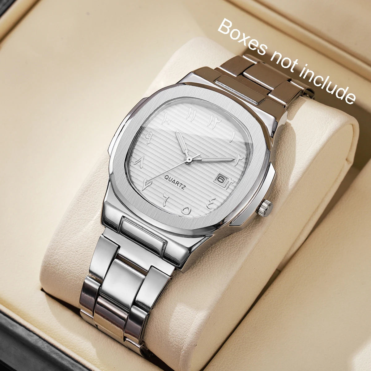 Luxury Square Quartz Stainless Steel Watch