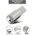 Memoria USB 3.0 Lenovo Metálica de Alta Velocidad, Hasta 512GB