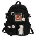 Mochila Nylon Multibolsillos Escolar con Deposito Laptop