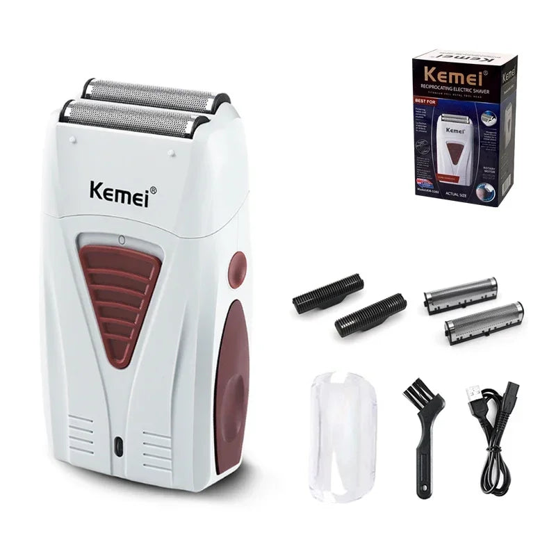Cortadora Cabello Eléctrica Kemei KM-3382 Inalámbrica Recargable