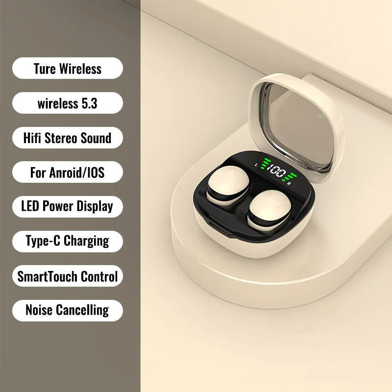 Auriculares Invisibles Mini Bluetooth 5.3 Sonido HiFi Estéreo