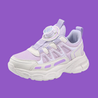 Girls' Casual Mesh-Lined Sneakers Ideal for Walking