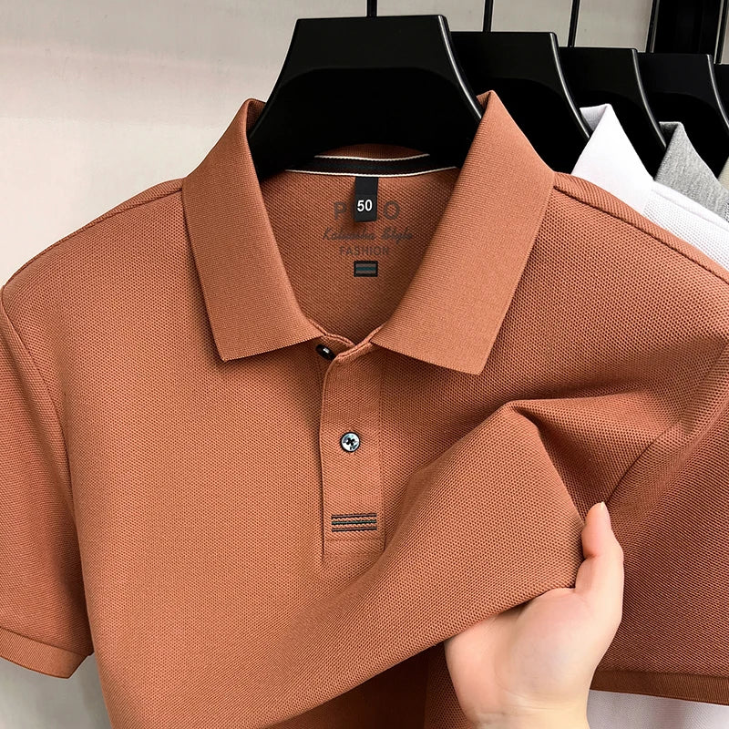 Polo 100% Algodón para Hombre Manga Corta Transpirable