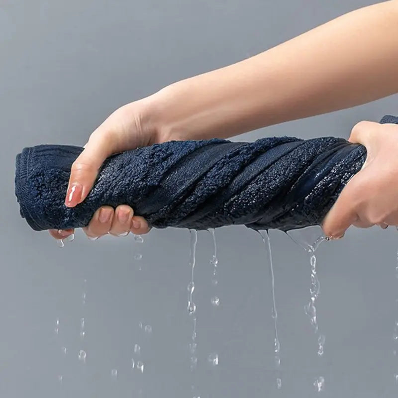 Set of 2 Highly Absorbent Cotton Face Towels