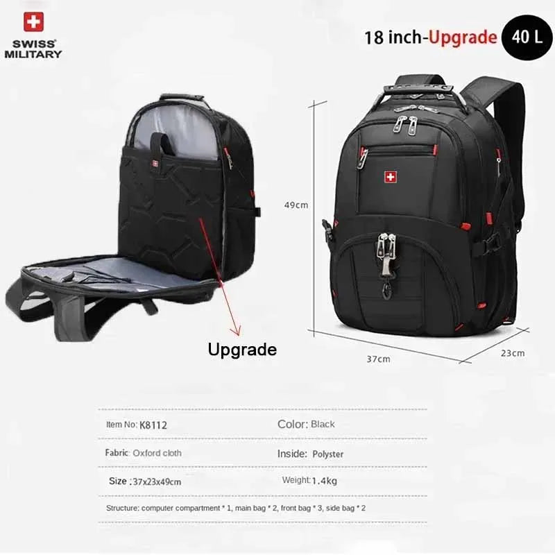 Waterproof Laptop Backpack 15.6/17" Large Capacity