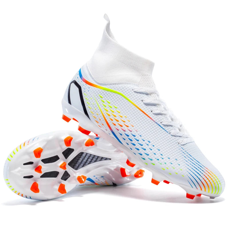 Zapatos Fútbol Hombre X2308 Blancos TF/FG Profesionales