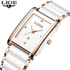 Montre LIGE LG89188 2026 Bracelet en céramique Résistante à l'eau
