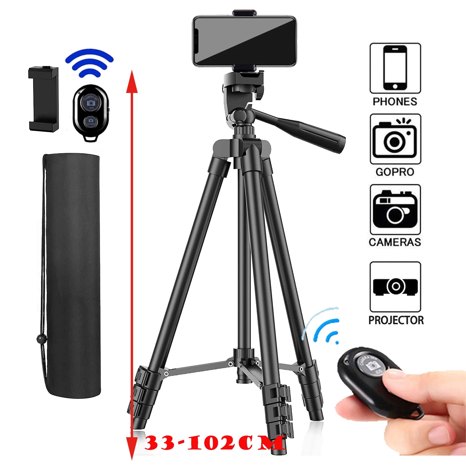 Trípode Portátil Para Celular /Cámara DSLR Soporte Selfie