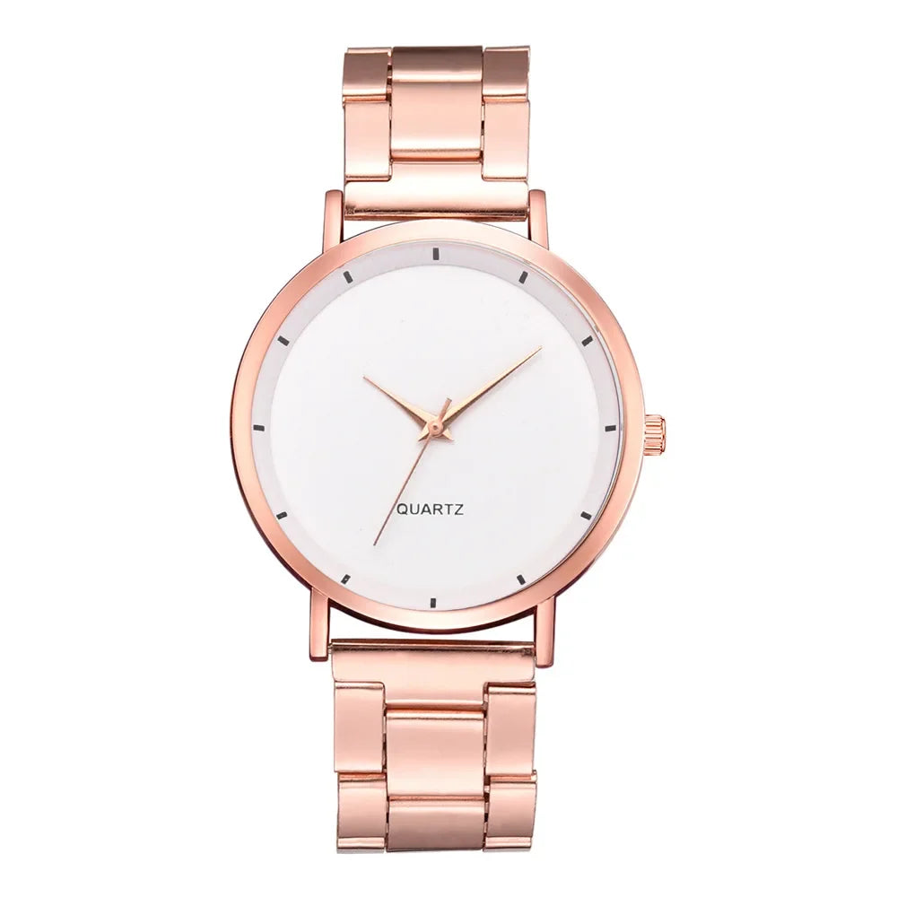 Reloj de Lujo Oro Rosa de Moda para Mujer