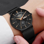 Montre LIGE LG9949 2026 pour homme en acier inoxydable / Décontractée et sportive
