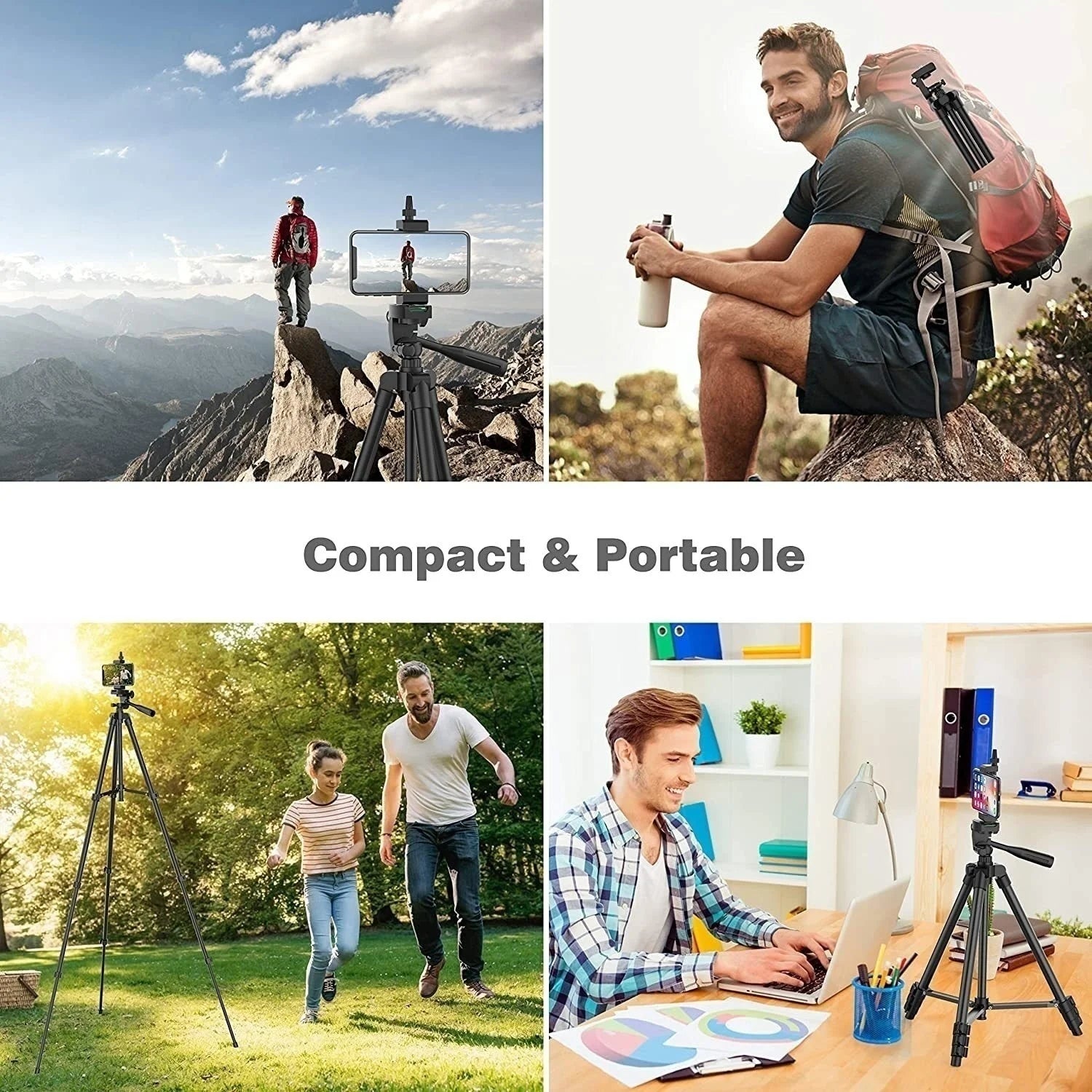 Portable Tripod for Cell Phone / DSLR Camera Selfie Stand