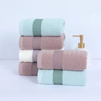 Set de 2 Serviettes en Coton Pur Douces et Absorbantes