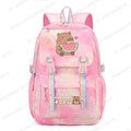 Mochila Infantil con Estampado de Capibara y Sandía Diseño Cartoon