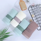 Set de 2 Serviettes en Coton Pur Douces et Absorbantes