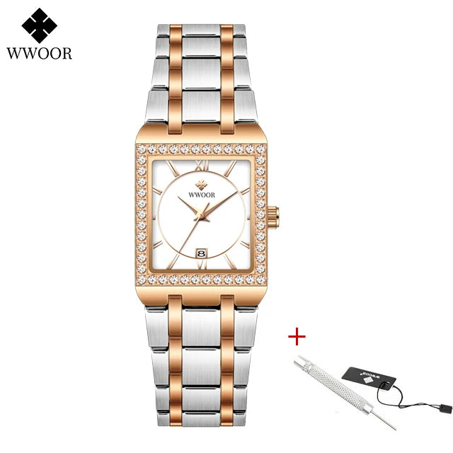 Reloj Damas Wwoor Diamond Lujo
