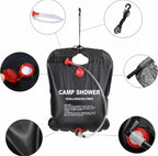 Sac de douche solaire pliable 20/40L Camping Bain de plein air