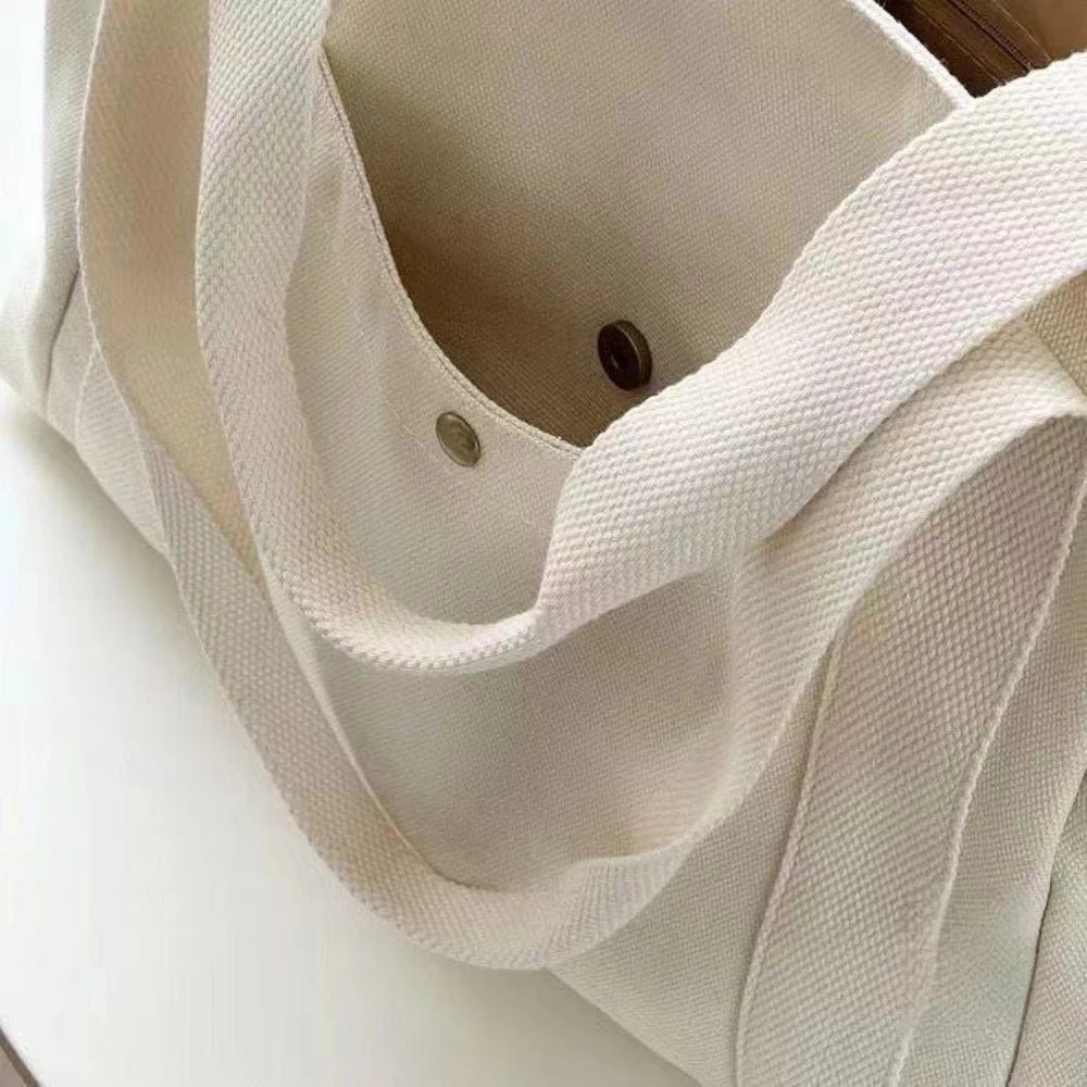 Large Capacity Canvas Bag for Work and Shopping