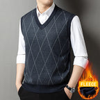 Gilet en maille col en V pour homme