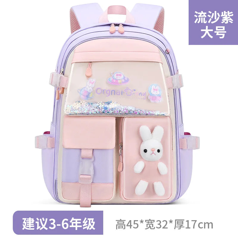 Mochila Escolar Impermeable Para Niñas