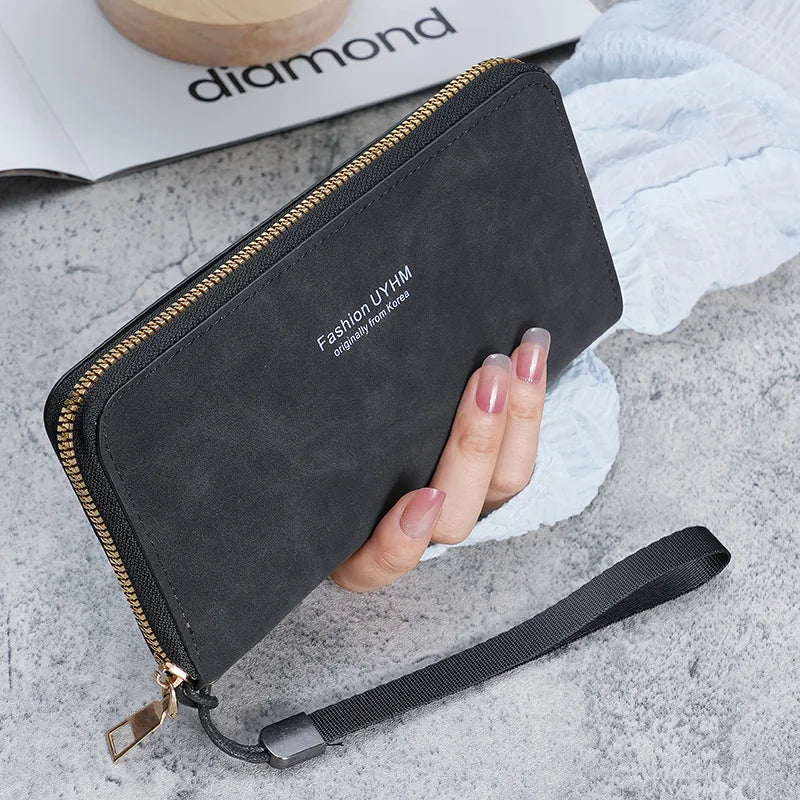 Cartera Larga Para Mujer Estilo Coreano Multifunción