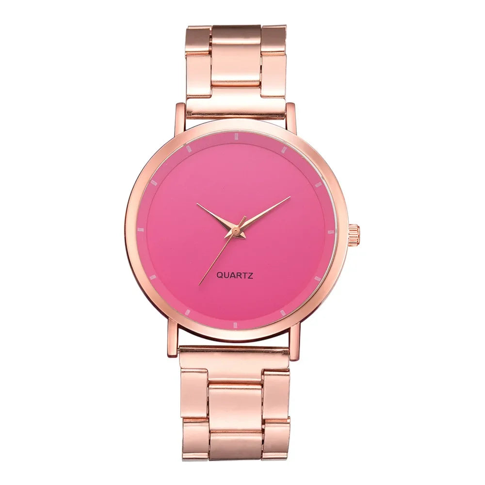 Reloj de Lujo Oro Rosa de Moda para Mujer
