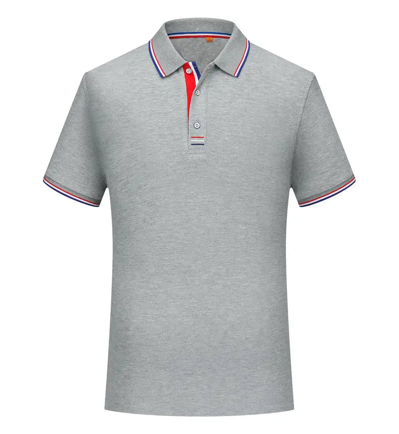 Polo Hombre Casual Color Sólido Manga Corta Transpirable