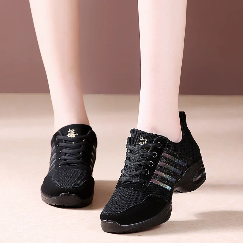 Tenis de Baile Mujer Jazz Suela Moderna Transpirables