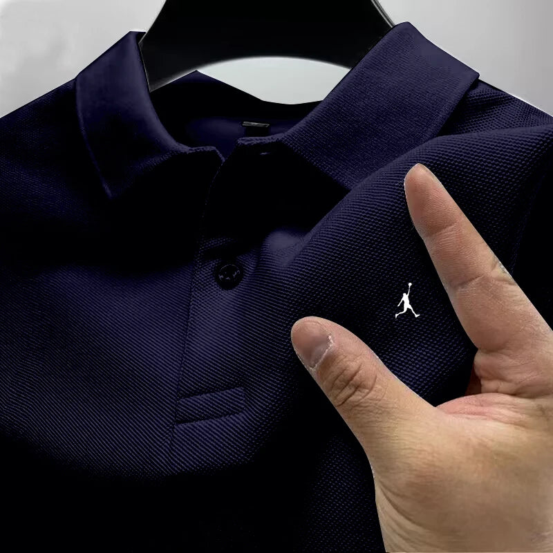 Polo Manga Corta con Cuello Casual y Negocios