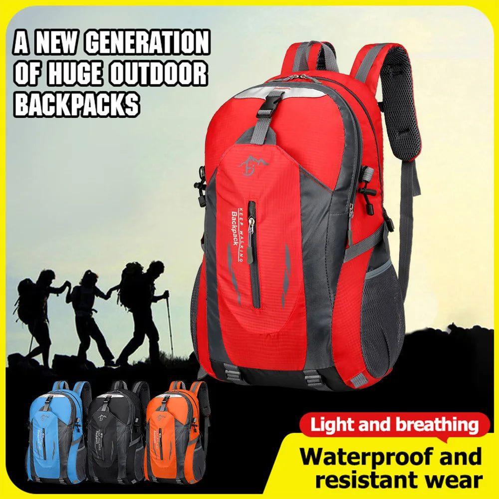 Mochila de Senderismo 40L Impermeable Ligera Hombre y Mujer
