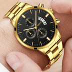 Montre Quartz Acier Inoxydable Mode et Luxe Hommes