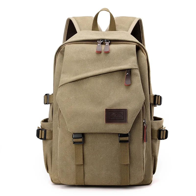 Mochila de Lona Estilo Retro Gran Capacidad