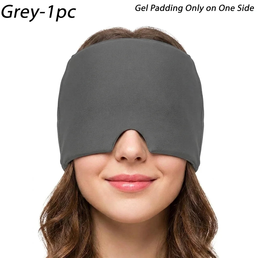 Gorro de Gel Frío Para Alivio de Migraña Máscara de Ojos