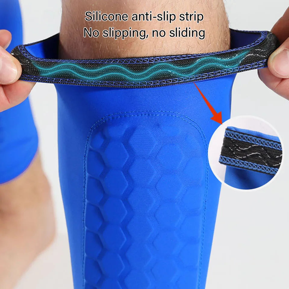 Medias Pantorrilla Antideslizantes Protección para Fútbol