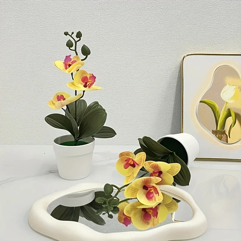 Orquídea Artificial Decoración para Hogar y Oficina