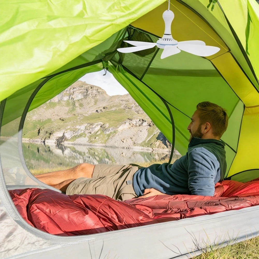 Ventilador Techo USB DC 5V 6 Aspas Desmontables Camping