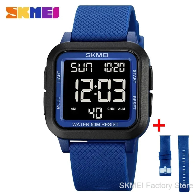 Reloj SKMEI 1894 Deportivo Digital Estilo Militar Para Hombre, Pantalla LED y Cierre de Hebilla