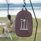 Sac de rangement pour ustensiles de camping (ustensiles non inclus)