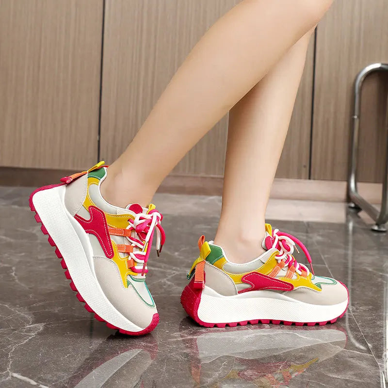 Tenis Mujer Verano Running Deportivos Suela Gruesa