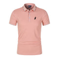 Men's Casual Solid Color Short Sleeve Polo Shirt