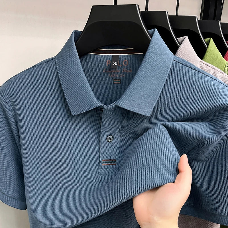 Polo 100% Algodón para Hombre Manga Corta Transpirable