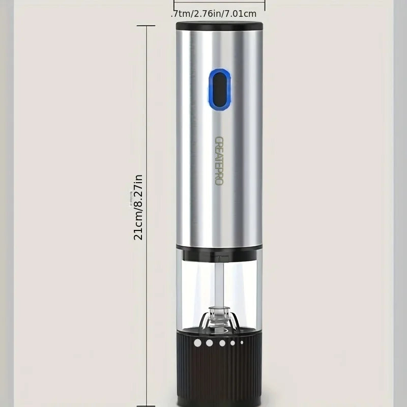 Rechargeable Electric Salt/Pepper Grinder Adjustable Coarseness