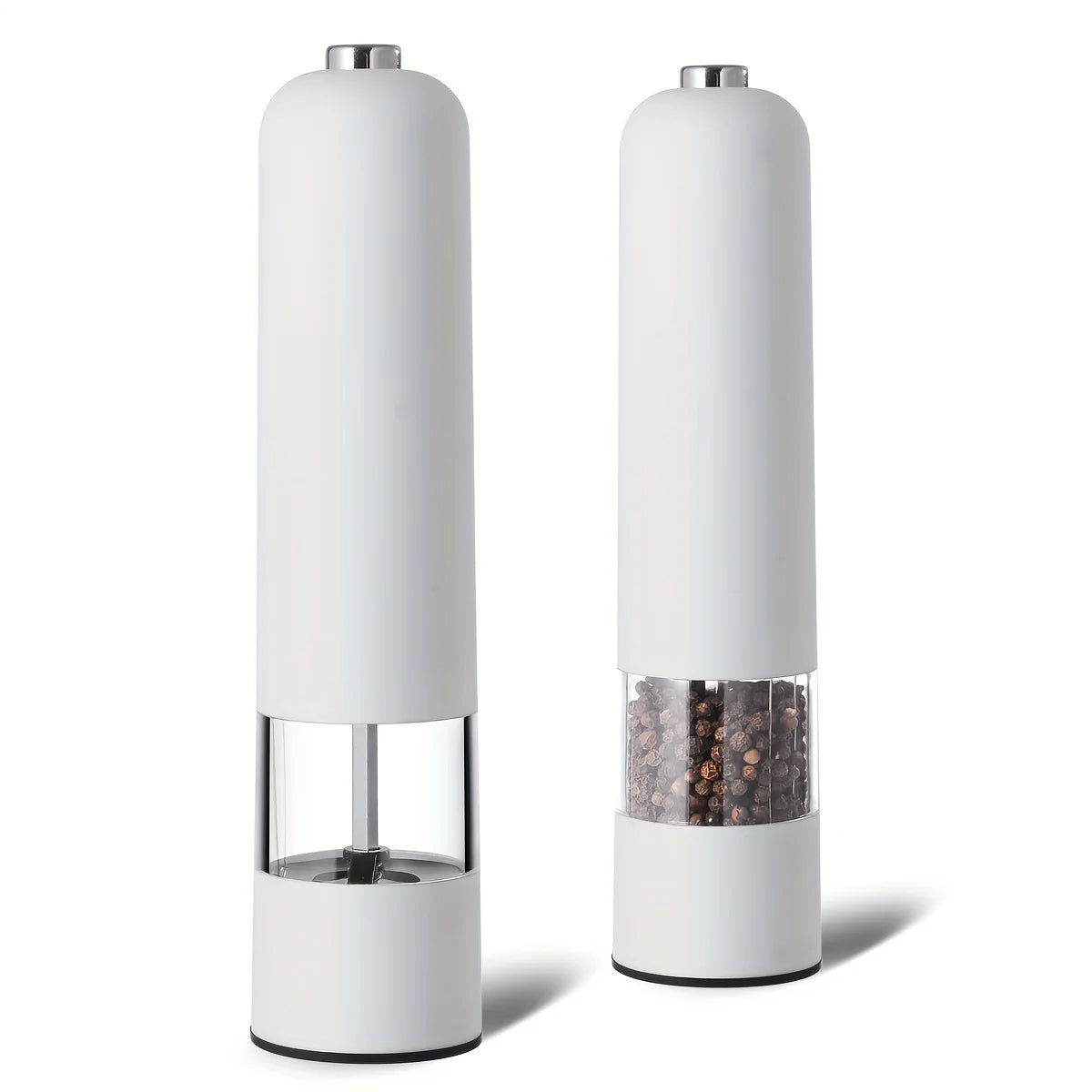 Set de Molinillos Eléctricos de Pimienta y Sal /Un botón