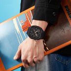 Reloj Deportivo SANDA 6387 Cuadrado Analógico Digital Para Hombre con Cronómetro