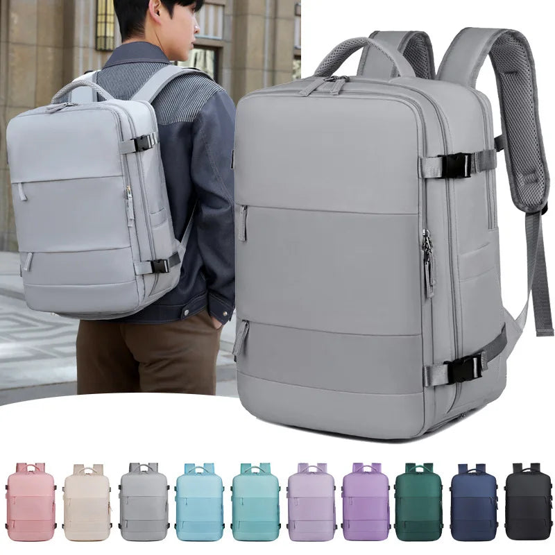 Mochila Unisex Viaje Negocios Laptop 16" Gran Capacidad