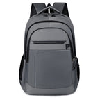 Sac à dos Oxford Homme Étudiant Grande Capacité Couleur Unie