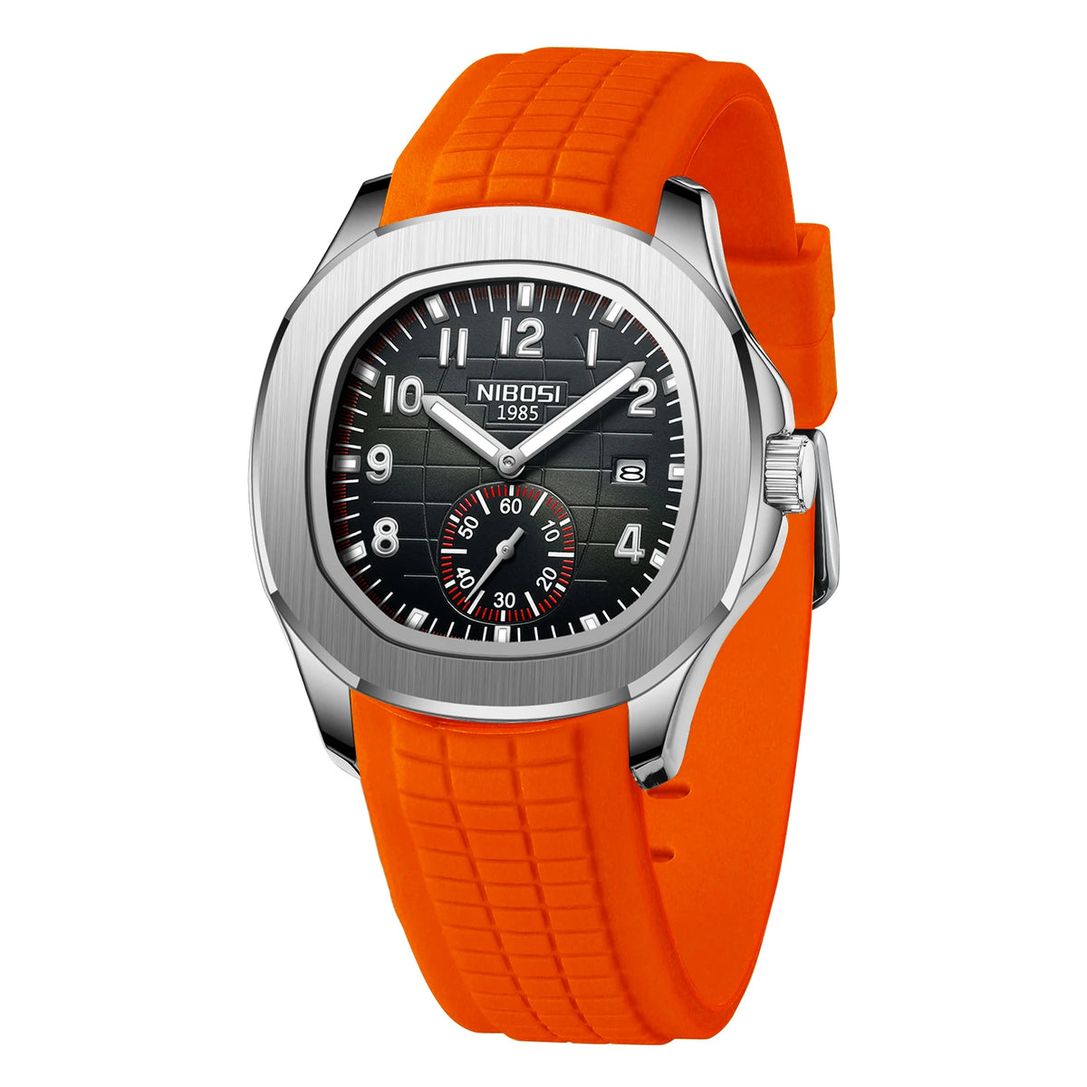 Montre à quartz NIBOSI AQUANAUT 2653 pour homme, étanche, lumineuse avec date automatique