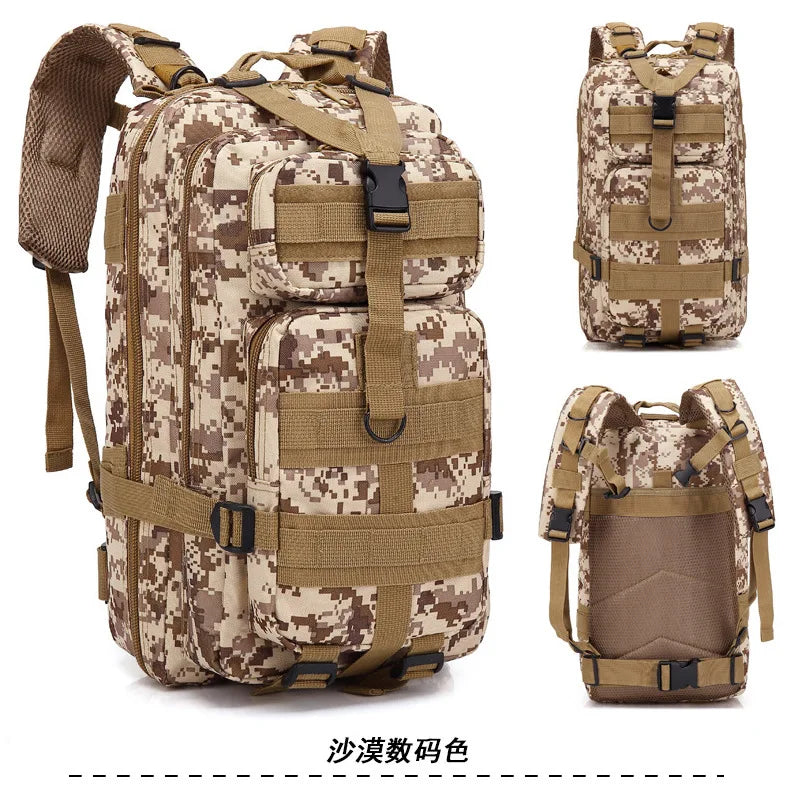 Mochila Estilo Militar 30L Impermeable Oxford Camping Senderismo